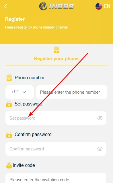 Create a strong password